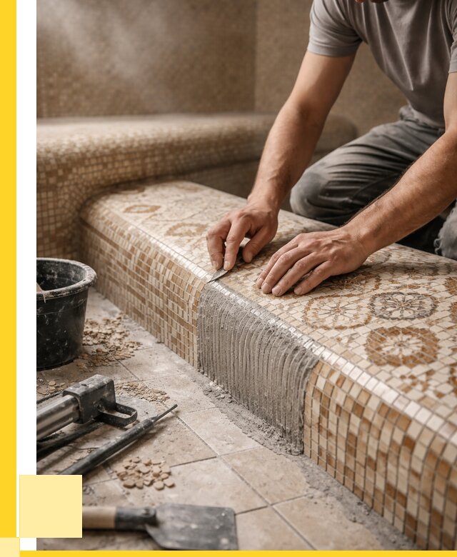 Плитка для хамама под ключ в Анапе от 3634 р. | ЭриданНпа